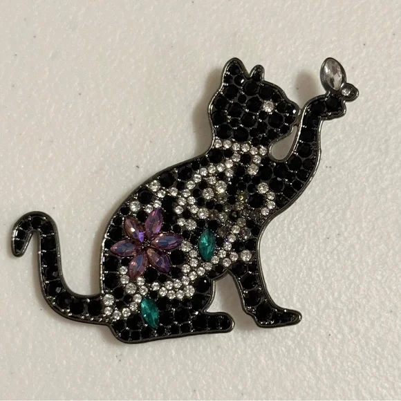 ⚜️Classic Black Cat Brooch 🌷 - Picture 6 of 6